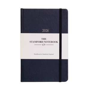 Day To Page Leather Diary - Navy Blue (one size)
