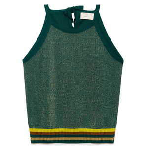 Delight Glittery Knit Halter Top (S)