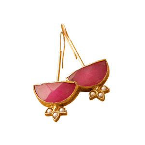 Dia Earrings - Pink Ruby (one size)