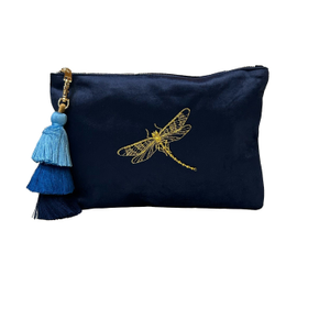 Dragonfly Embroidered Pouch