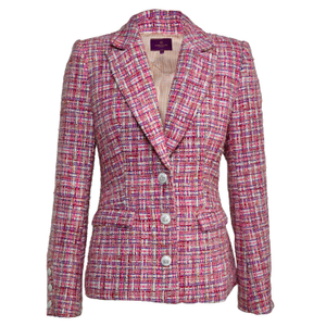 D W Inspire Pink Tweed Blazer (S)