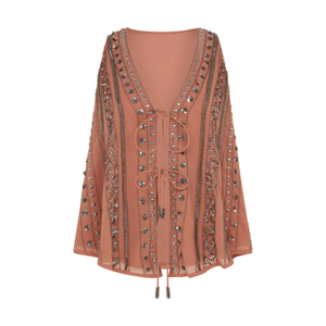 Emma Embellished Pink Waistcoat (L)
