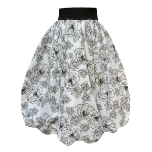 Enoki Puffball Skirt In Floral Print (L)