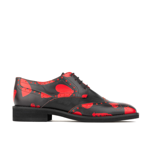 Eton - Lovehearts - Womens Oxford Brogues (5 UK)