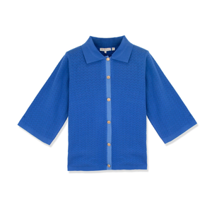 Eyelet Knit Polo (L)