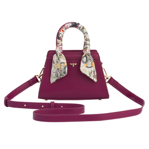 Fable England X Natural History Museum Floral Engravings Mini Tote - Plum