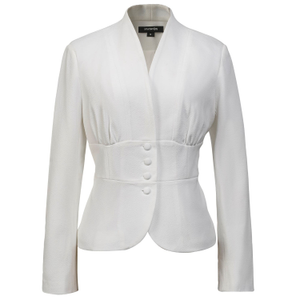Fit-And-Flare Blazer - White (S)