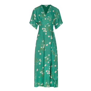 Floral Print Wrap Maxi Dress (XL)