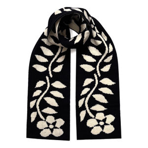 Floral Wool & Cashmere Scarf (one size)