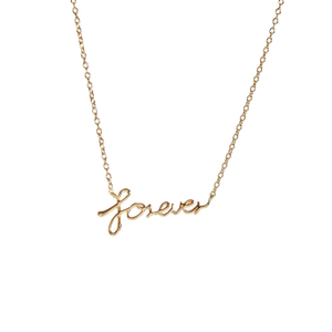 Forever Wild Script Necklace