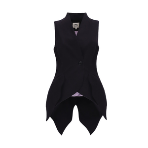Formal Asymmetric Tailored Vest Black (XL)