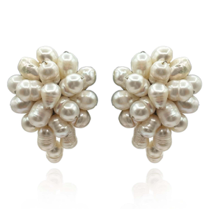 Jacquette Freshwater Pearl Clip On Earrings