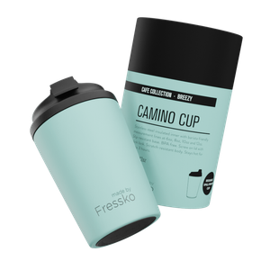 Fressko Camino 12oz/340ml Reusable Coffee Cup, Stainless Steel - Breezy