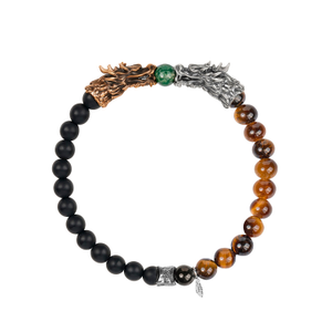 Fulfillment Of Potential - Multi Stone Dragon Bracelet