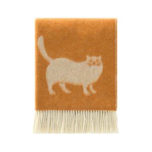 Ginger Cat Wool Throw