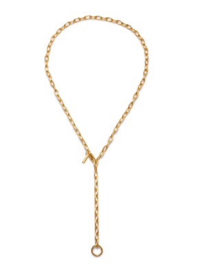 Gold Chain Reaction Necklace (28")
