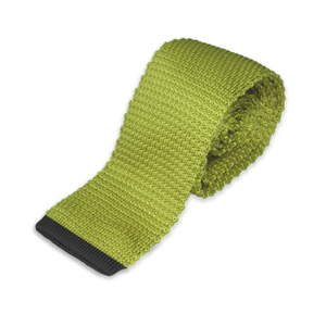 Green Skinny Knit Tie (one size)