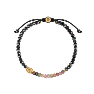 Grounded In Love - Evil Eye Tourmaline Hematite Bracelet