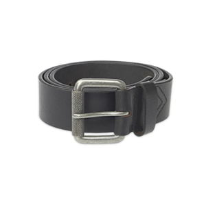 Handmade Black Leather Jeans Belt (L)