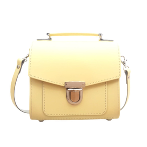 Handmade Leather Sugarcube Plus- Primrose Yellow (one size)