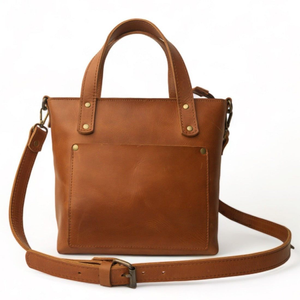 Handmade Mini Tote Hazelnut Crossbody Bag (XS)