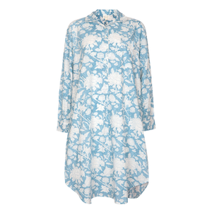 Hand Printed Nightshirt - De Nimes Blue (XXL)
