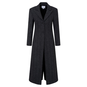 Harriet Grey Herringbone Blazer Coat (M)