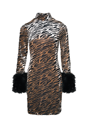Harriet Leopard Dress (M)