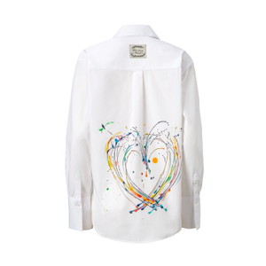 Heart Splash Hand Painted Shirt (S)
