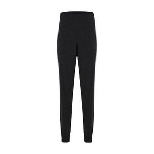 High Waist Cashmere Blend Knitwear Jogger Trousers - Black (M)