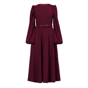 Isla Plum Midi Dress (M)