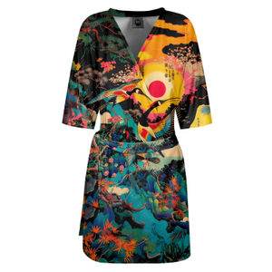 Japanese Heron Envelope Dress (M)
