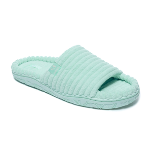 Judy - Jumbo Cord Slipper Slider - Seafoam/Turquoise (M)