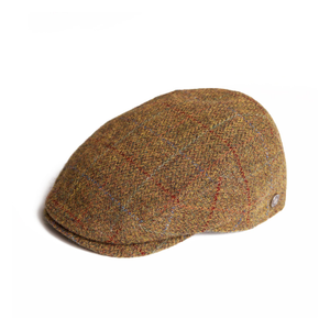 Justin Meadow Harris Tweed Flat Cap Made In Italy (58cm)