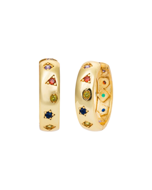 Kaleidoscope Hoop Earrings