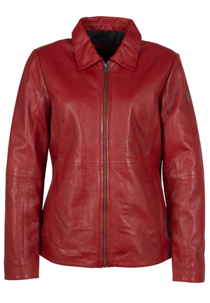 Kelley Cf Leather Jacket, Red (S)
