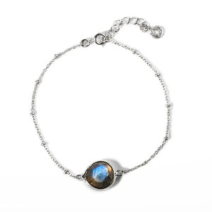 Labradorite You Are Loved Bracelet In Sterling Silver