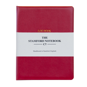 Leather Sailing Log Book - Claret (one size)