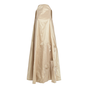 Many Pockets Dress In Ivory Taffeta (M)