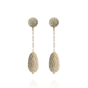 Marcelle Earrings In Short Golden Drop