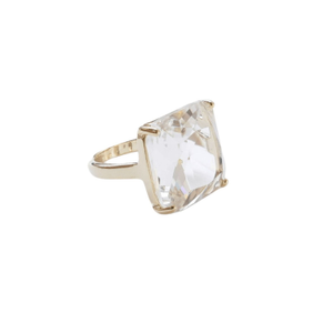 Matias Clear Cube Ring (Letter L)