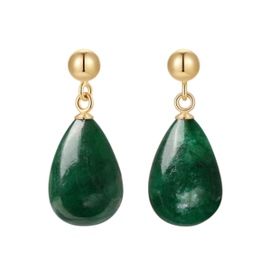 May Emerald Earrings (one size)