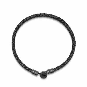 Men's Braided Lux Leather Bracelet (XL)