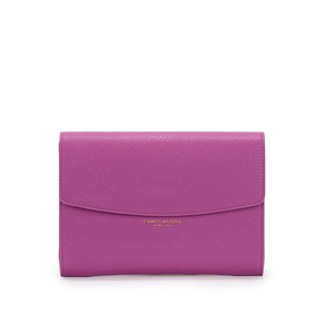 Meryl Baguette Bag - Mauve Silver