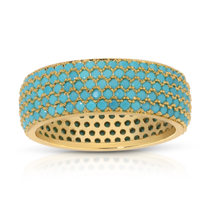 Mini Billionaire Ring Turquoise (L 1/2 (UK))