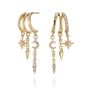 Mini Nyx Earrings - Gold (one size)