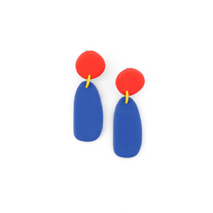 Miro Drop Earrings In Blue