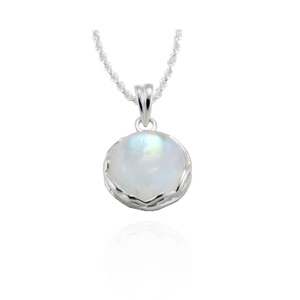 Moonstone Pendant In Sterling Silver (one size)