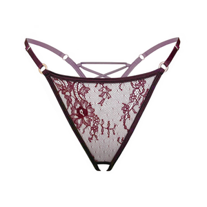Moonstruck Thong Ouvert Velvet (M)