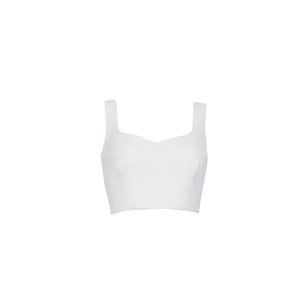 Mori White Crop Top (M)